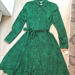 Nanette sheer shirt dress, size 6